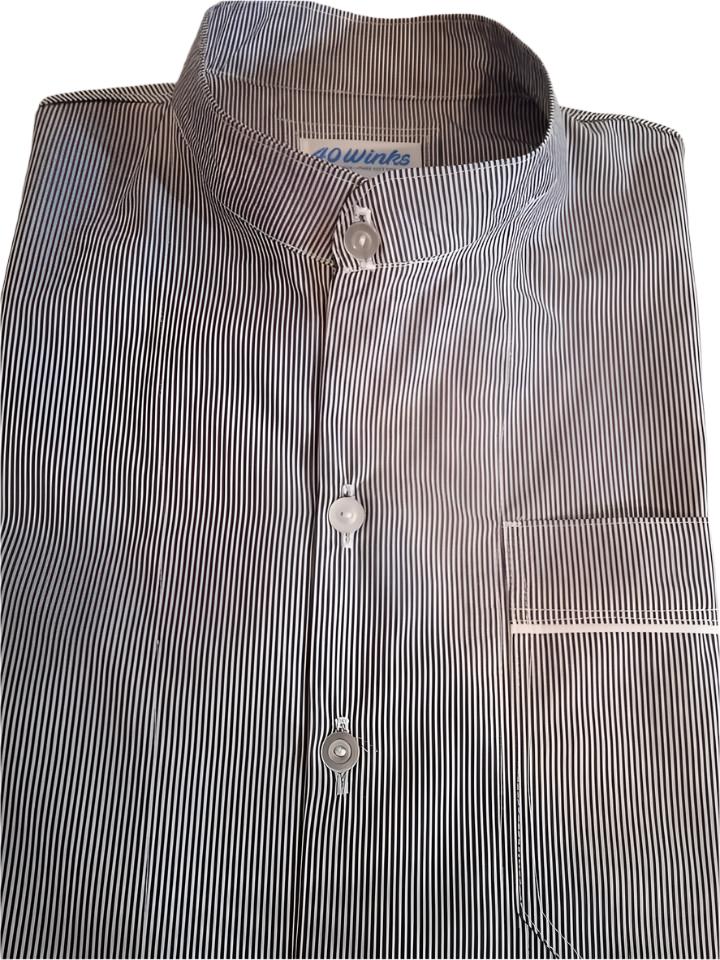 Classic Navy pinstripe (105 gsm) - yes we have more!