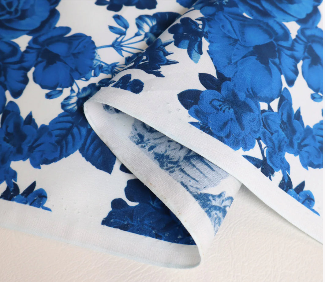 Hydrangeas and Peonies - Cobalt Blue (105 gsm). LIMITED EDITION