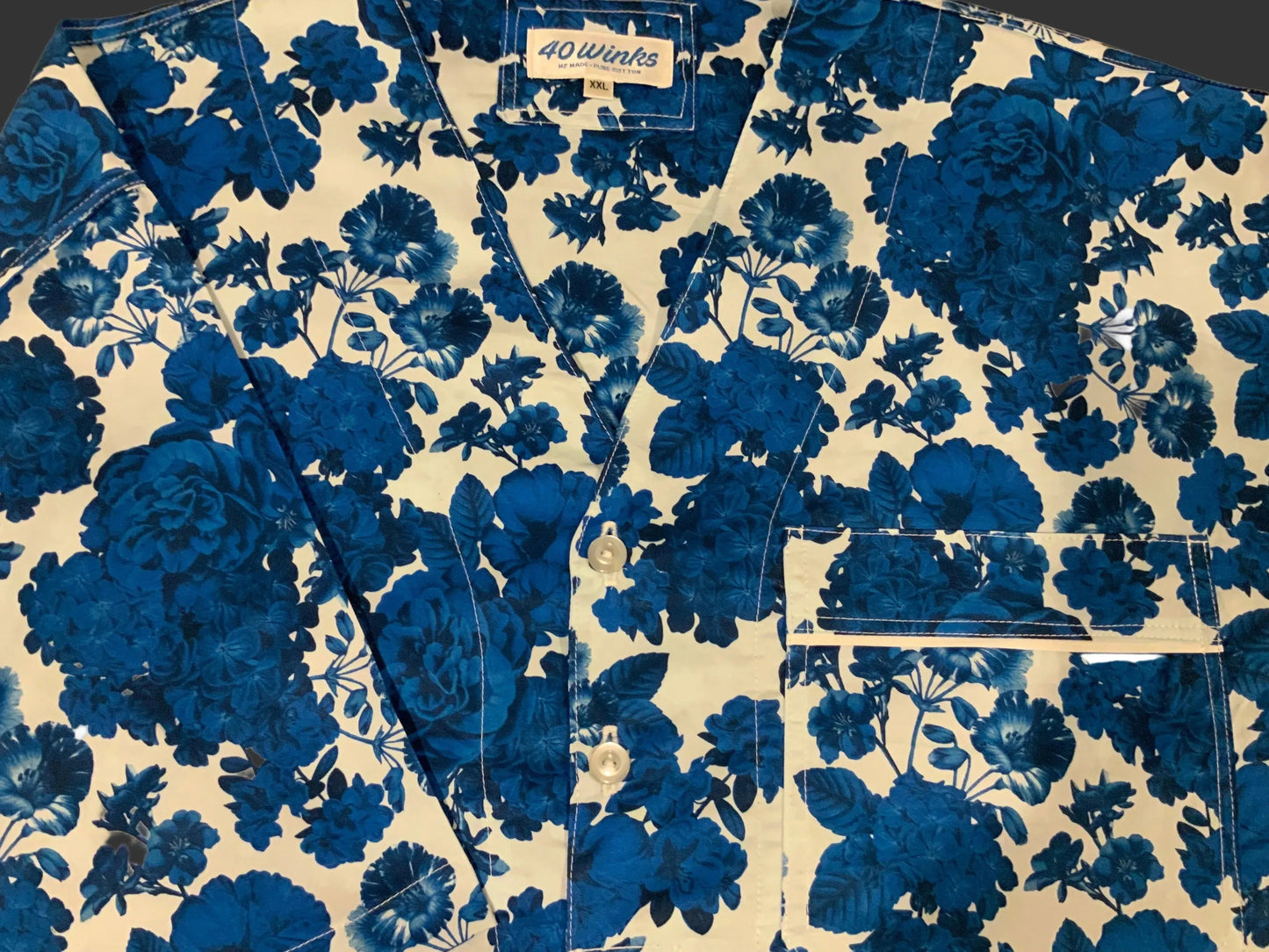 Hydrangeas and Peonies - Cobalt Blue (105 gsm). LIMITED EDITION